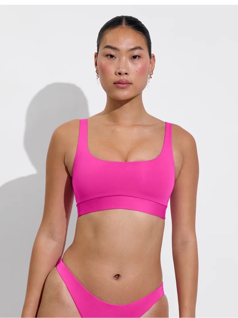 Left On Friday Hot Pink Scoop Bralette